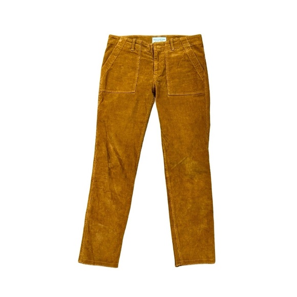 Nili Lotan Jenna Cropped Cotton-Blend Corduroy Slim-Leg Pants in Chestnut - Picture 7 of 13
